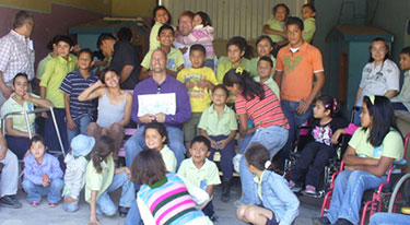 A short-term mission team serving with Good Word Ministries in Honduras